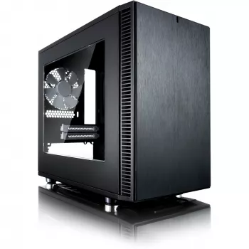 Fractal Design Define Nano S - Langas - Bokštas - ITX - be maitinimo šaltinio (ATX) - Juoda - USB/Audio (FD-CA-DEF-NANO-S-BKW)