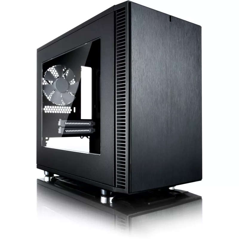 Fractal Design Define Nano S - Langas - Bokštas - ITX - be maitinimo šaltinio (ATX) - Juoda - USB/Audio (FD-CA-DEF-NANO-S-BKW)