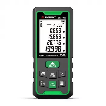 Sndway SW-100G lazerinis nuotolio matuoklis 100 m, žalias spindulys