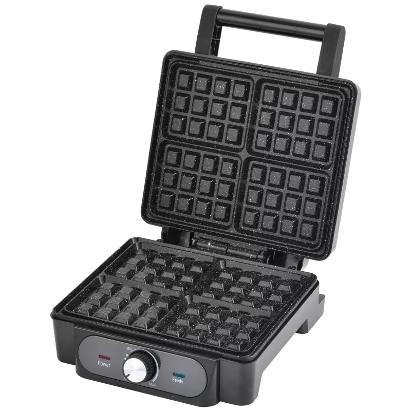 Vafelinė Lovio LVWF001BK – 1400 W, juoda, elektrinė stalinė vafelinė