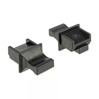 RJ-45 lizdo apsauginis dangtelis DeLOCK 64020, juodas, 10 vnt.