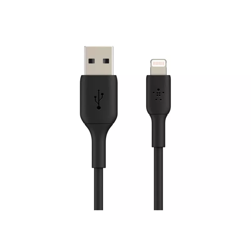 BELKIN PVC USB kabelis USB-A – Lightning, 1 m, juodas