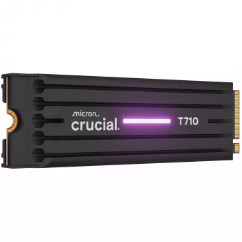 SSD CRUCIAL T710 4 TB M.2 PCIe 5.0 NVMe — 4000 GB, Skaitymo greitis 14500 MB/s, Rašymo greitis 13800 MB/s