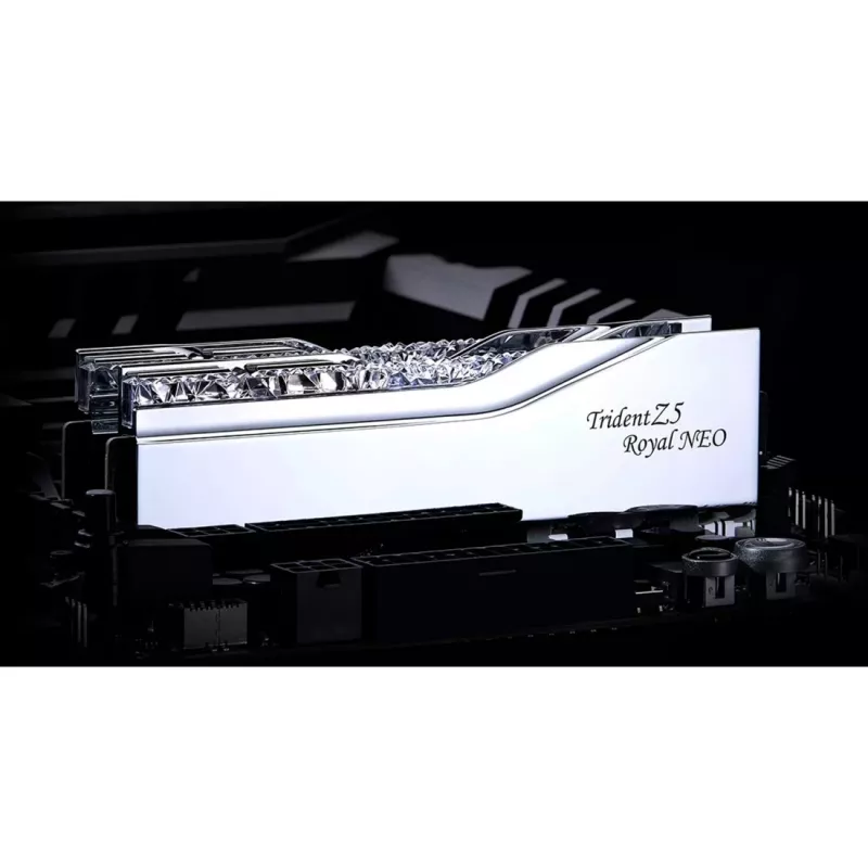 G.Skill Trident Z5 Royal NEO RGB EXPO 32GB (2x16GB) DDR5 PC5-48000C28 6000MHz - Sidabrinis
