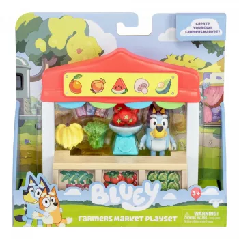 Žaislų figūrėlių rinkinys TMTOYS Mini Bluey Grocery store BLU17555 – mini personažų rinkinys vaidmenų žaidimams