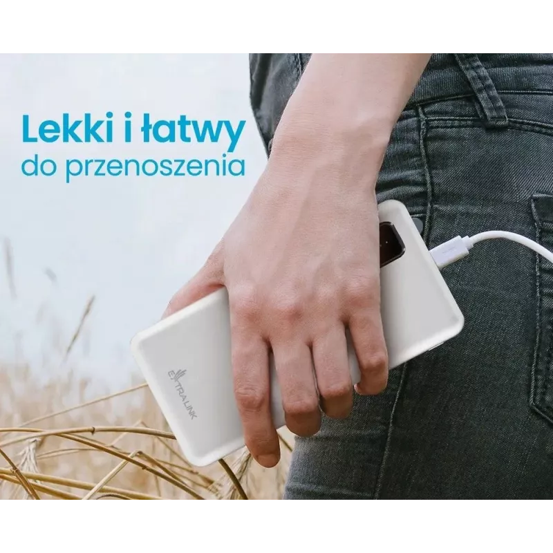 Nešiojamas išorinis akumuliatorius Extralink EPB-098W 10000 mAh