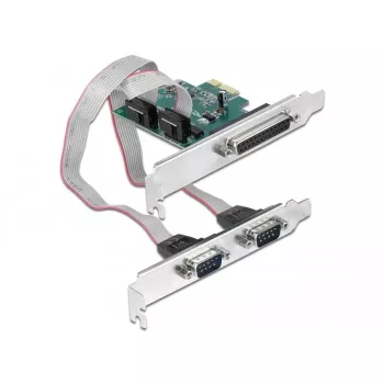 DeLOCK PCIe 1.1 Low-Profile adapteris – lygiagretusis prievadas + 2x RS-232 (90413)
