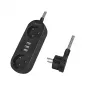 Prailginimo laidas LogiLink LPS262U 1,5 m 2 AC lizdai vidaus patalpoms juodas