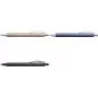 Ištraukiamas tušinukas su segtuku Faber-Castell Essentio Black, aliumininis korpusas, juodas rašalas, stora rašymo galvutė
