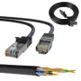 Extralink LAN Patchcord Kat.5e RJ-45 F/UTP 0,5 m Juoda