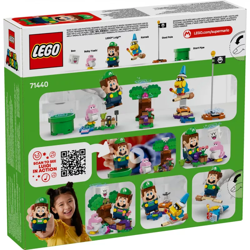 Konstrukcinis žaislas LEGO 71440 Super Mario interaktyvi LEGO Luigi figūrėlė