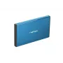 Išorinis HDD/SSD korpusas NATEC Rhino GO 2,5 colio – USB 3.0, SATA III, iki 4 TB, 9,5 mm, aliuminis, mėlynas