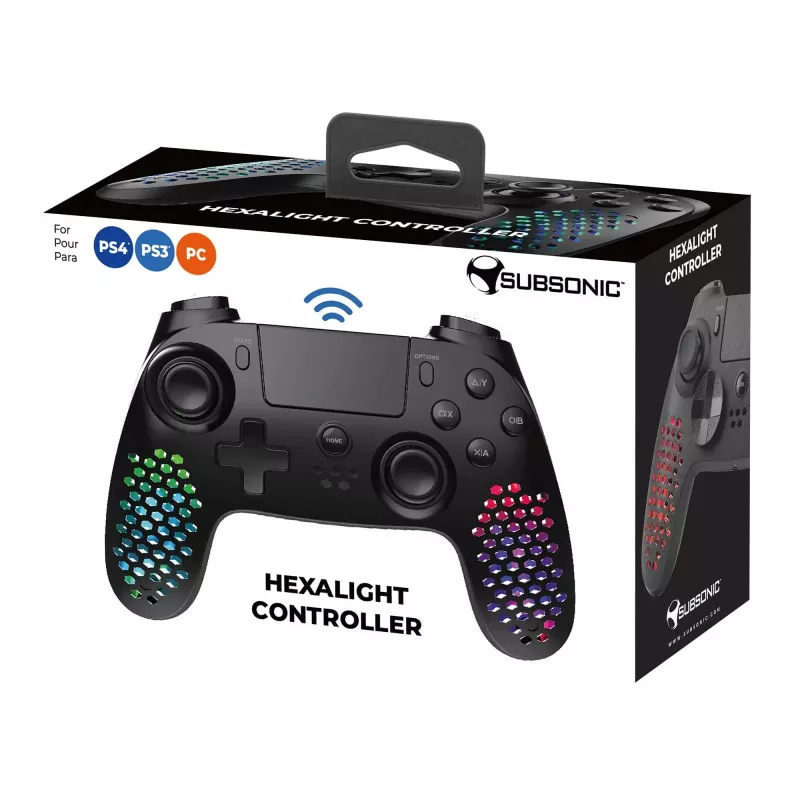 Pultelis Subsonic SA5654 Hexalight juodas Bluetooth USB PC PlayStation 4 3