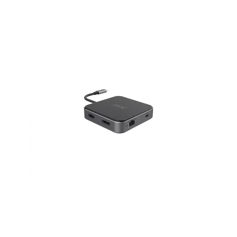 Acer HP.DSCAB.013 USB-C stotelė nešiojamam kompiuteriui, 8K, anglies ir sidabro spalvos
