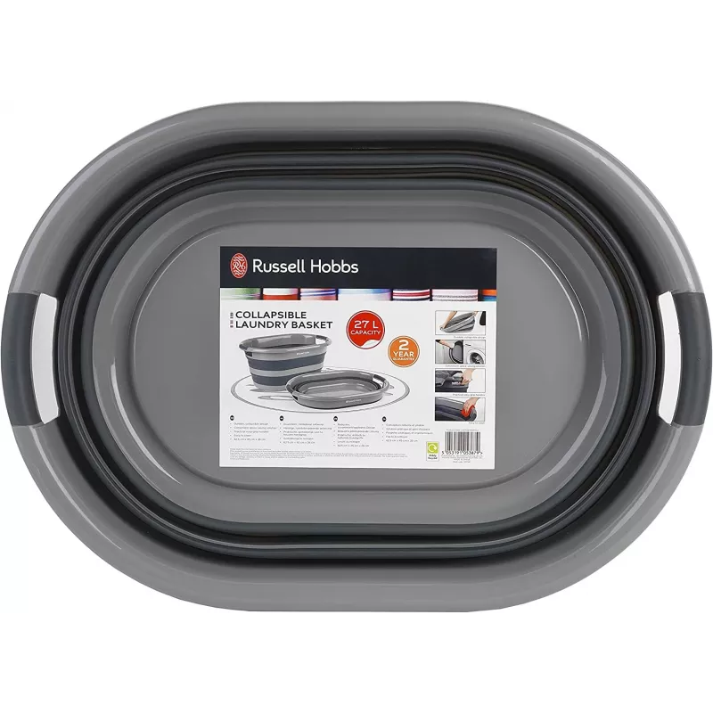 Sulankstoma skalbinių krepšys Russell Hobbs LA053879GRYFEU7 27L