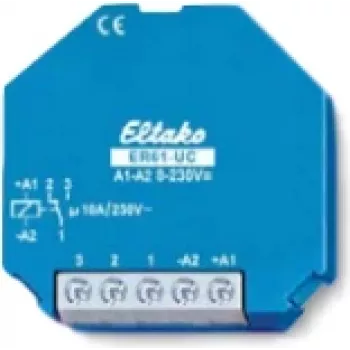 ELTAKO perjungimo relė 1xW 10A ER61-UC dėžutės montavimui elektroninė 8-230V (61001601)