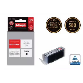 Activejet ACC-550BN kasetė (pakaitalas Canon PGI-550BK; Supreme; 25 ml; juoda)