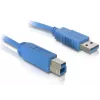 USB kabelis DeLOCK 82434 1,8 m USB A – USB B mėlynas