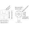 Hikvision DS-1473ZJ-135 apsaugos kameros apšvietimo įrenginys