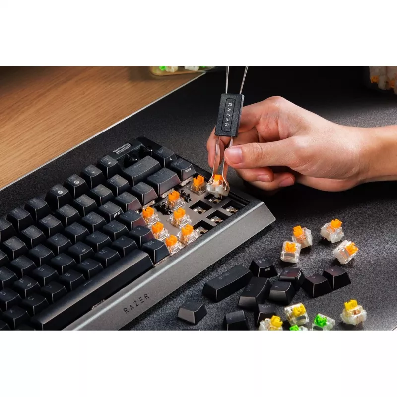 Klaviatūra „Razer BlackWidow V4“ žaidimams, USB, QWERTY JAV išdėstymas, juoda