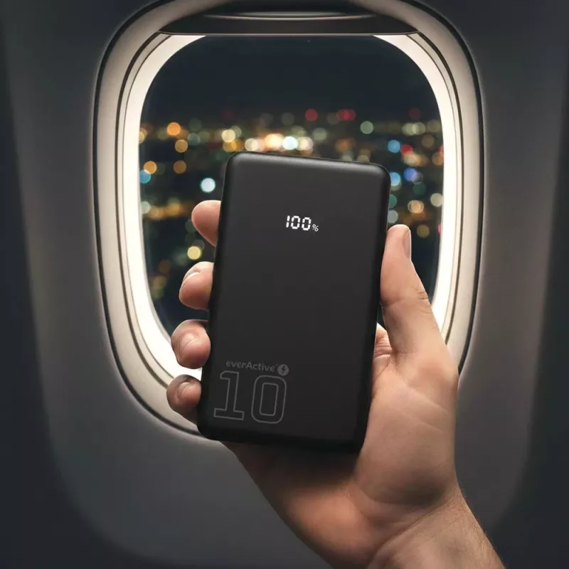 Nešiojamas powerbank'as everActive EB-11QB 10 000 mAh, 2× USB-C 20W (QC4.0)