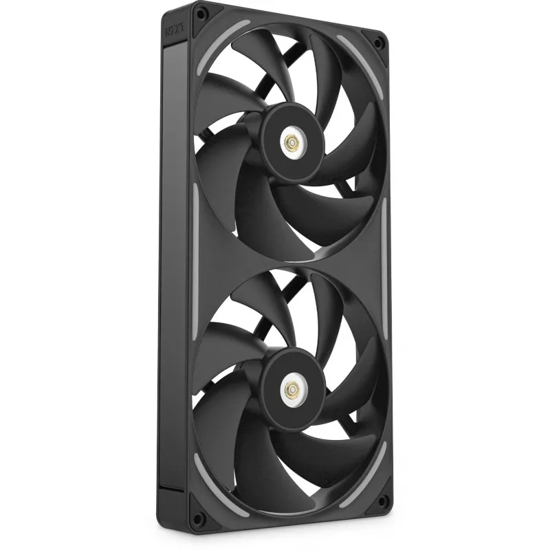 Kompiuterio korpuso ventiliatorius NZXT F280X 140 mm Juodas, 1 vnt, 280 × 140 × 30 mm