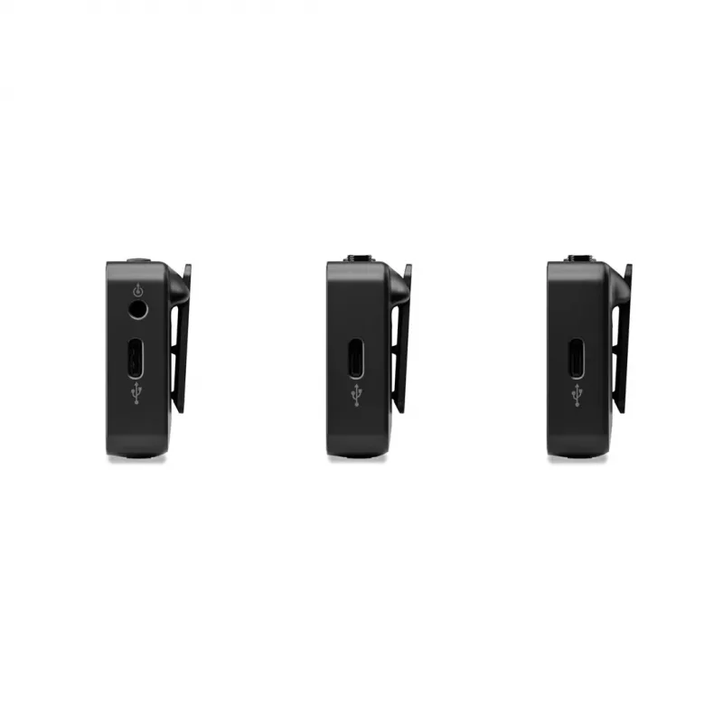 Rode Wireless GO III 3 kartos kompaktiška belaidė mikrofono sistema, juoda