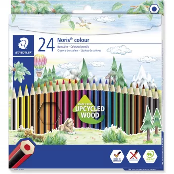Spalvoti pieštukai Staedtler Noris colour 185 Įvairiaspalviai 24 vnt