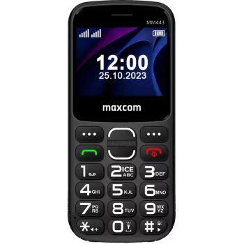 Mobilusis telefonas Maxcom Comfort MM443 S su įkrovimo stotele juodas