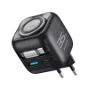 Keliautojas GaN įkroviklis Havit UC250 A-EU 35W 20V 1xUSB-C 0.7m juodas