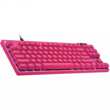 Logitech G PRO X TKL RAPID klaviatūra žaidimams USB QWERTY rožinė be skaičių bloko
