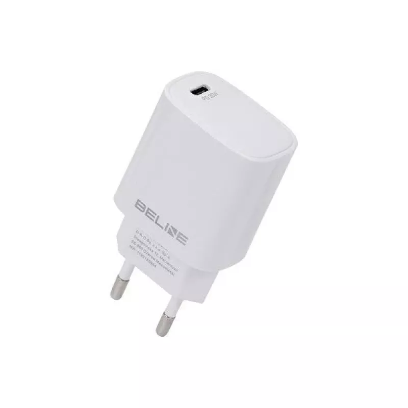 Kroviklis Beline Beli2161 20W PD 3.0 baltas USB-C greito įkrovimo adapteris