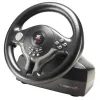 Vairas ir pedalai Subsonic SV200 juoda pilka USB 180° sukimas
