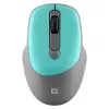 Defender Feam MM-296 52294 belaidė optinė pelė, tylus spragtelėjimas, 1600 DPI, USB, mėtinės spalvos