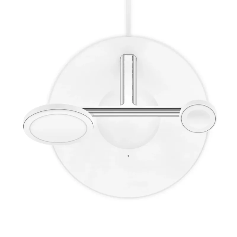 Belkin WIZ017vfWH belaidis greitojo įkrovimo įkroviklis ausinėms, AC, baltas