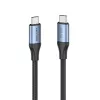 Vention USB4 Gen 3x2 USB-C į USB-C laidas 1 m, 5A, aliuminio lydinys, medvilninis pynimas