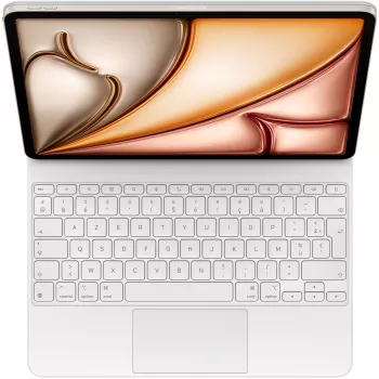 Apple Magic Keyboard, skirta iPad Air 13 colių M3 – prancūziškas išdėstymas – balta