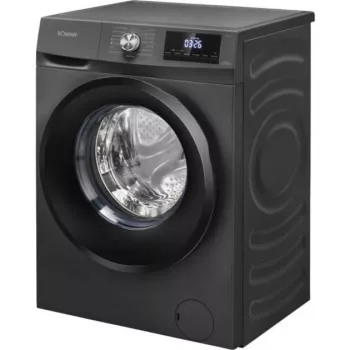 Laisvai pastatoma skalbyklė su džiovinimo funkcija Bomann WAT7186 8 kg skalbti / 5 kg skalbti+džiovinti, 1400 aps./min., Black Titanium