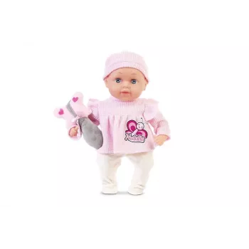 Lėlė Artyk Natalia 33 cm su žaisliuku - Artyk 33 cm kūdikio lėlė su aksesuaru