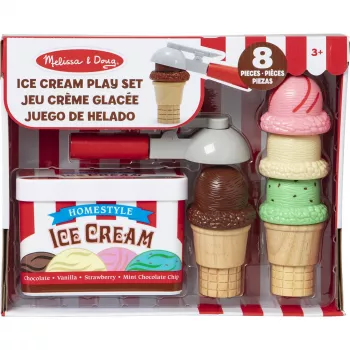 Melissa & Doug Scoop & Stack Ice Cream Set – ledų rinkinys vaidmenų žaidimams