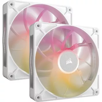 Ventiliatorius Corsair iCUE LINK RX140 MAX RGB 14 cm baltas 2 vnt. 300-1600 RPM