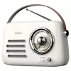 Nešiojamas radijas SAVIO RS-02 — analoginis FM imtuvas, Bluetooth 5.3, USB maitinimas, 3 W, baltas