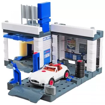 Bosch serviso stotelė su automobiliu ir plovykla