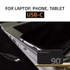 Qoltec 90W GaN Super Fast SLIM Wall Charger | XP | 5-20V | 4.5A | USB-C 3.1 | Nešiojamam kompiuteriui | MacBook | Išmaniajam telefonui | + laidas