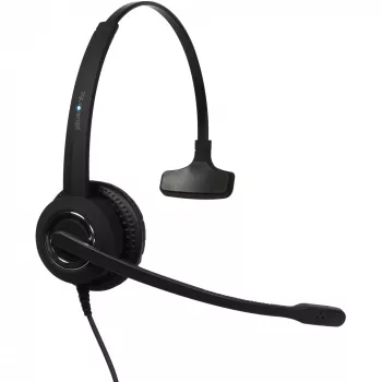 Mono USB ausinės Plusonic 10.1P – vienos ausies ausinės su USB jungtimi, skirtos Teams ir Skype