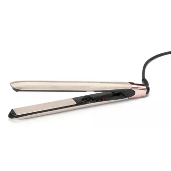 Tiesintuvas BABYLISS ST914PE – keraminiai/titano plokštelės, 13 šilumos lygių, 100–240V, smėlio/varinė