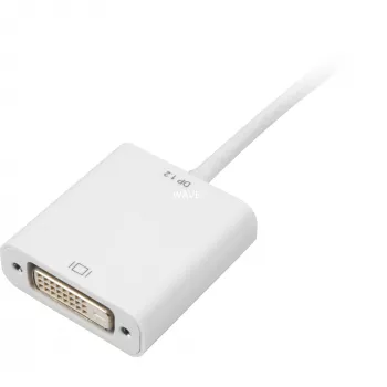 Sharkoon mini DisplayPort į DVI adapteris 15 cm baltas
