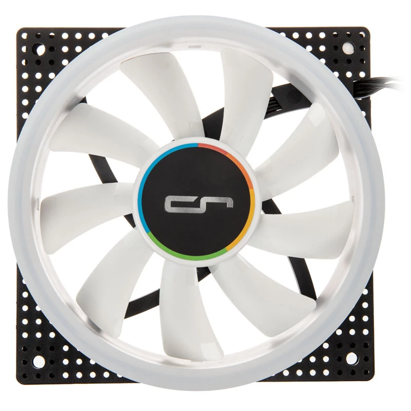 Ventiliatorius Cryorig Crona X 120 mm Baltas — 400–1700 RPM, 60.6 CFM, 2.65 mmH2O