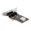 DeLOCK PCI Express x4 kortelė 4 x RJ45 Gigabit LAN RTL8111