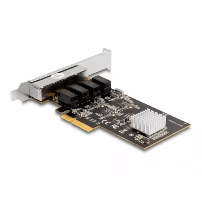 DeLOCK PCI Express x4 kortelė 4 x RJ45 Gigabit LAN RTL8111